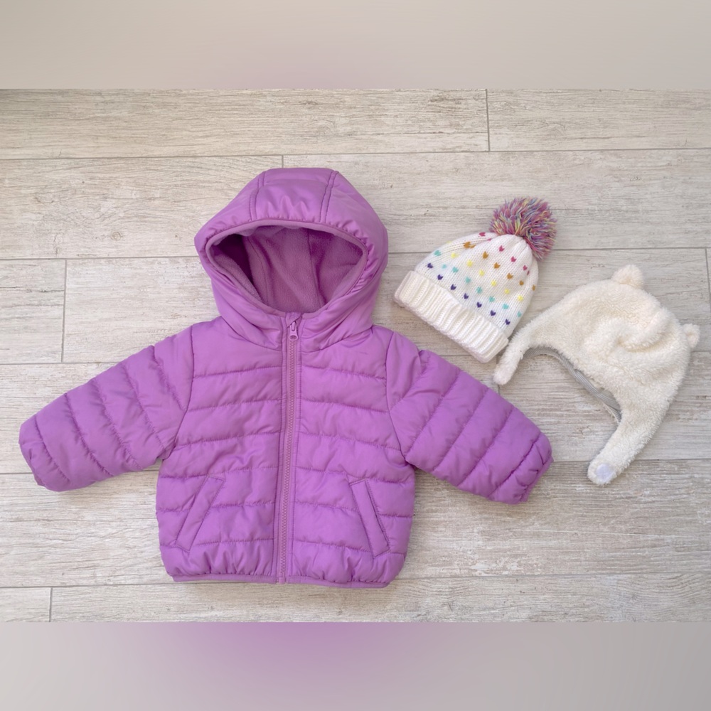 12M coat and 2 hats